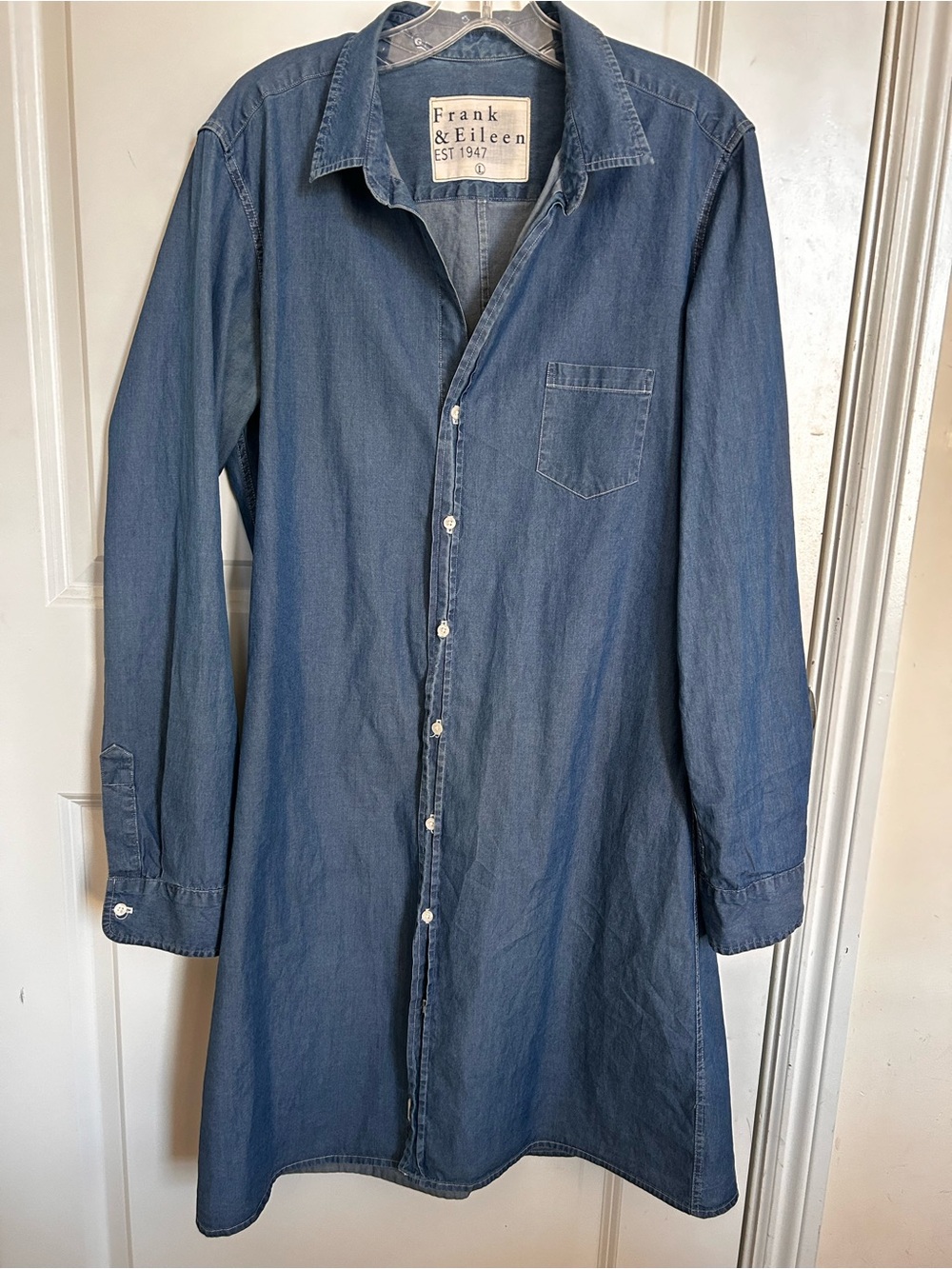 Frank & Eileen Murphy Shirt Dress 100% Cotton Large